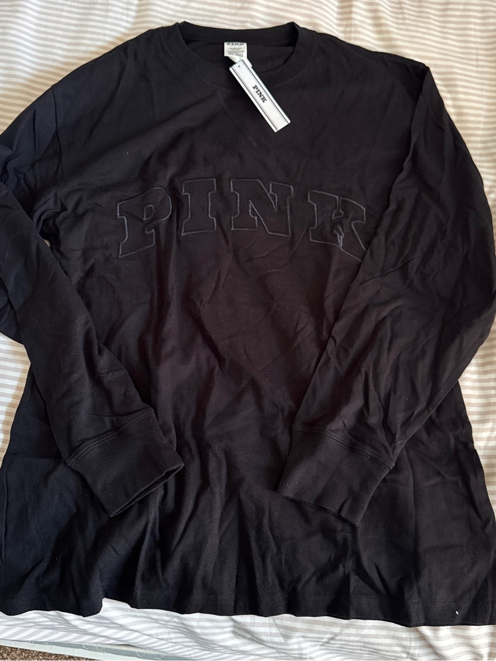 PINK Victoria's Secret Black long sleeve shirt